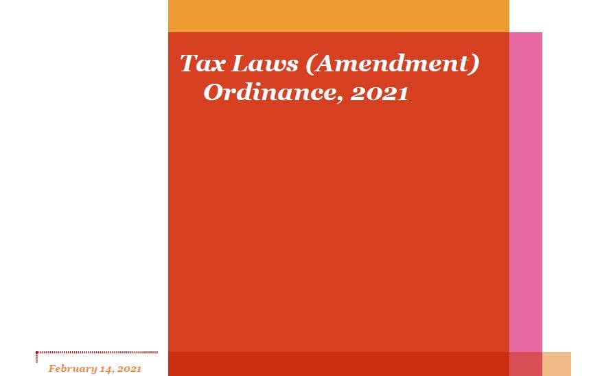 AFF's Memorandum on the Tax Laws (Amendment) Ordinance 2021