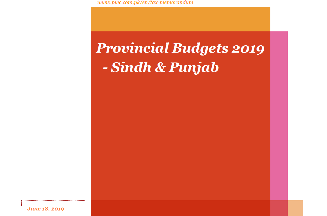 AFF's Tax Memorandum on Provincial Budgets 2019 - Sindh & Punjab